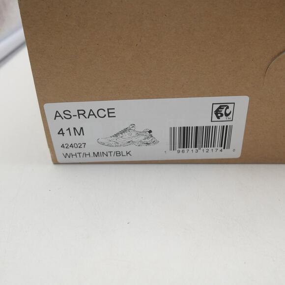 NEW Ash Women's 7 Race Fion Sneakers White Hype Mint Black Size 41 - Picture 10 of 12